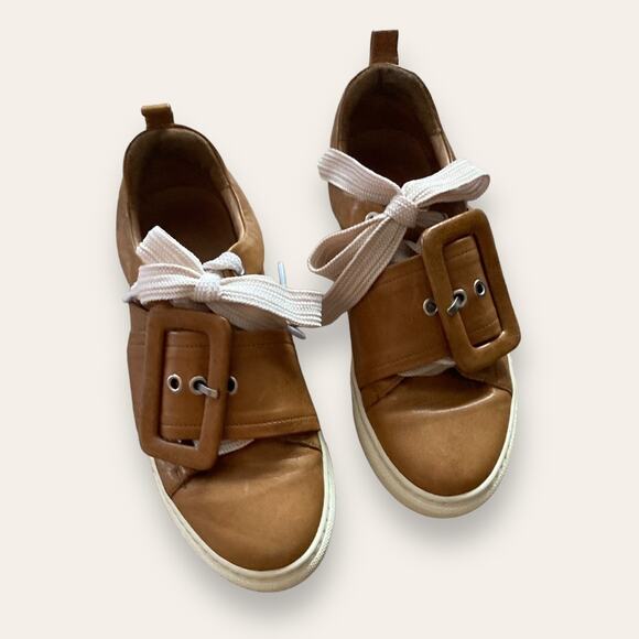 Marques Almeida tan leather sneakers size 39 - Picture 3 of 9